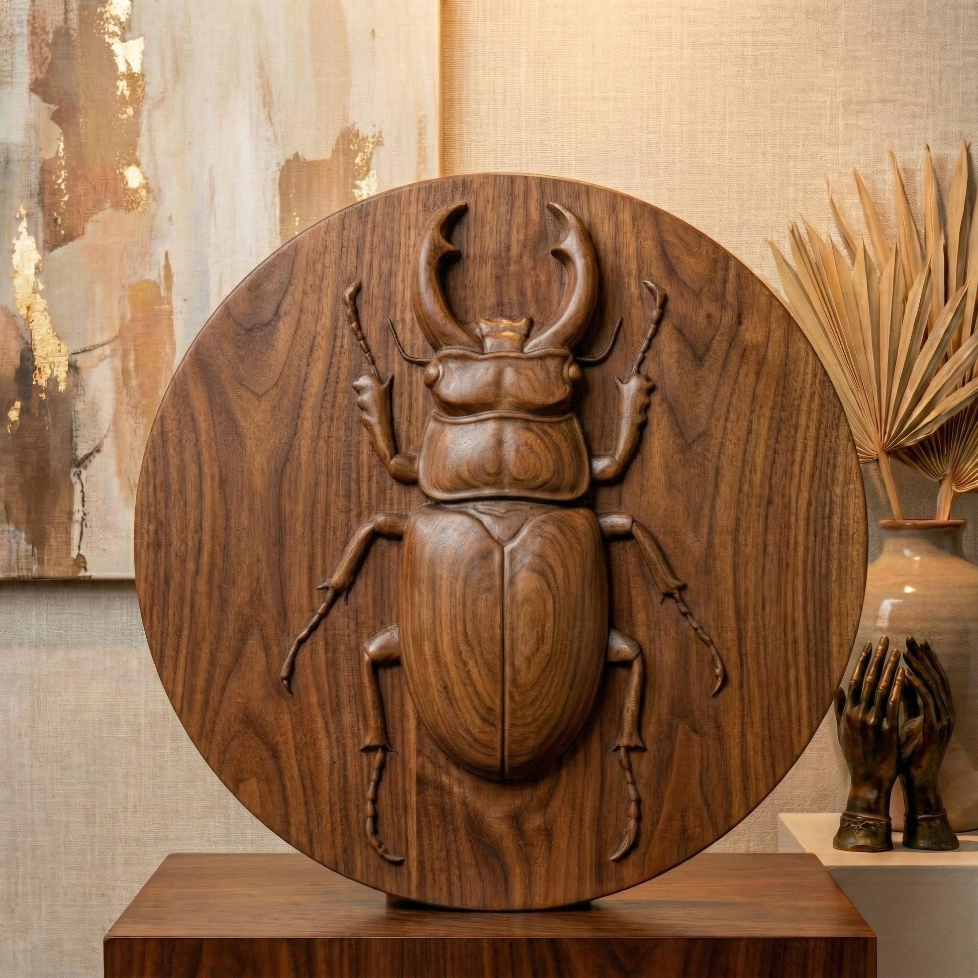 Beetle 3D Relief Model: CNC, Laser, 3D Printing (STL File)