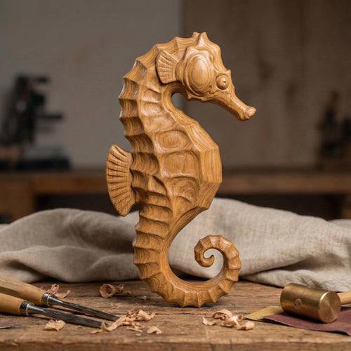 Seahorse STL 3D Model | Coastal Ocean Wall Art | CNC & 3D Print | Digital Download