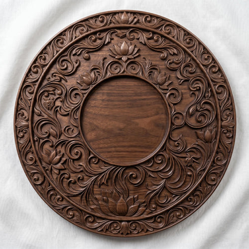 Lotus Mandala STL 3D Model | Spiritual Floral Wall Art | CNC & 3D Print | Digital Download