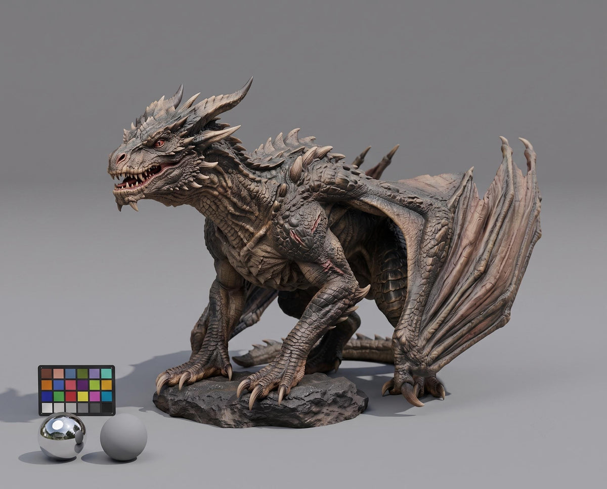 Custom 3D Creature Model STL: Animation, 3D Printing, and Game (Message for Quote)