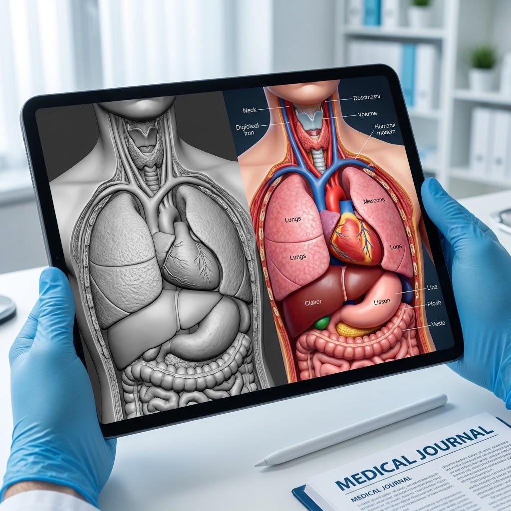 Medical 3D Visualization Anatomy Sculpting Service, Human Organ Model by VFX Artist, Digital Download