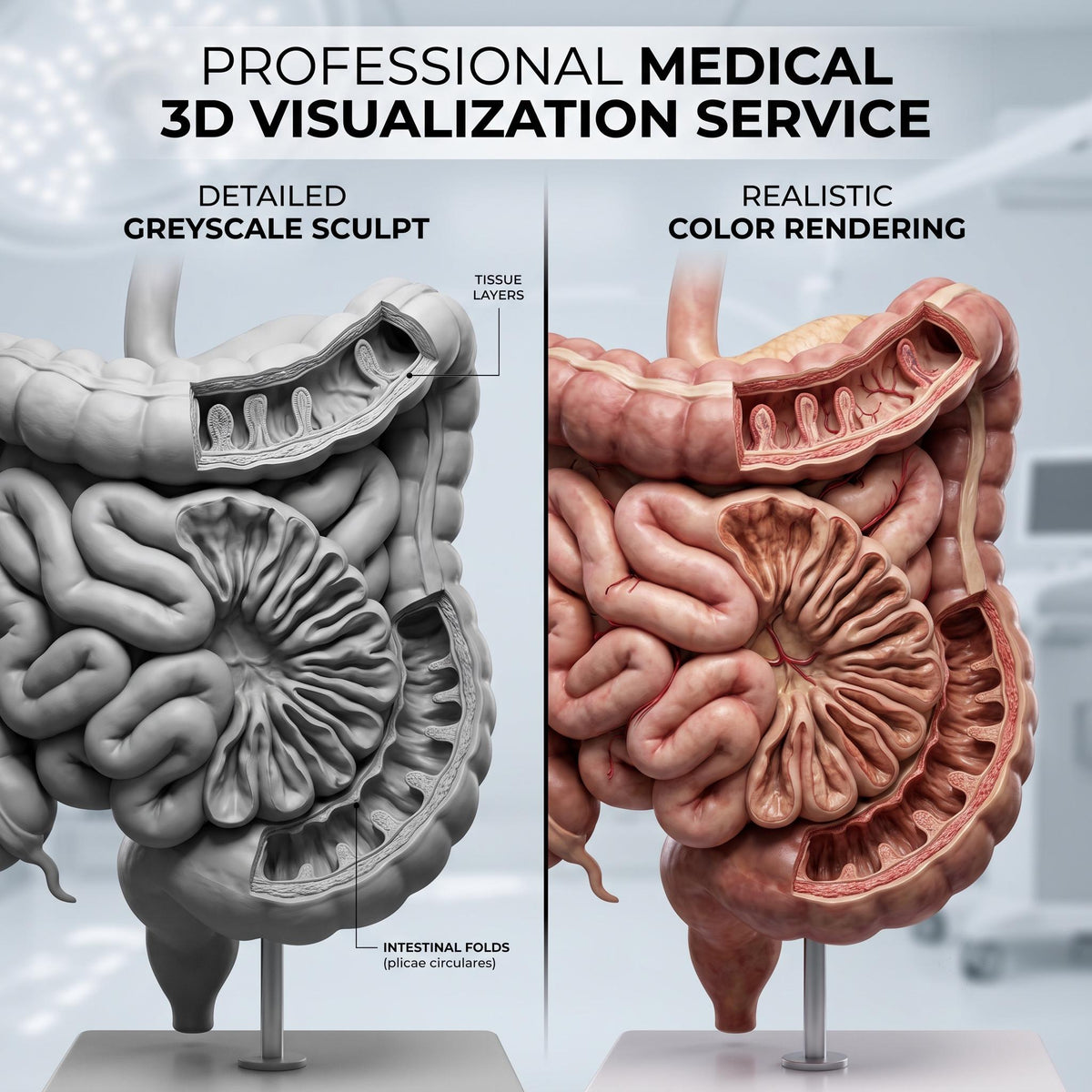 Medical 3D Visualization Anatomy Sculpting Service, Human Organ Model by VFX Artist, Digital Download