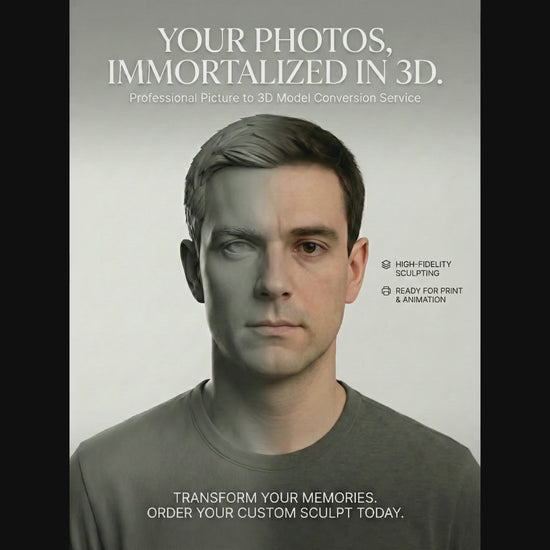 Custom 3D Head Model: VFX Artist Topology for Animation, Cosplay (Digital Download)