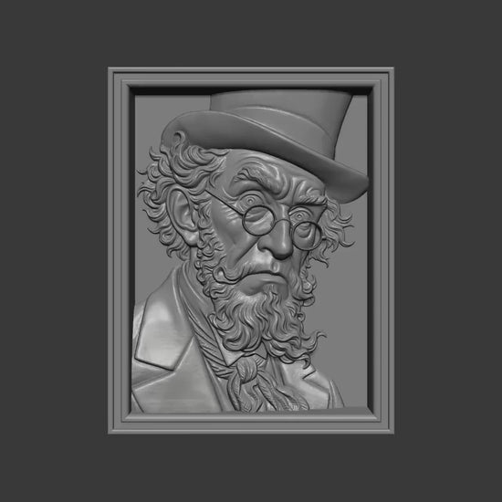 Leprechaun Relief Sculpture STL 3D Model | St Patrick’s Day Wall Art | Digital Download