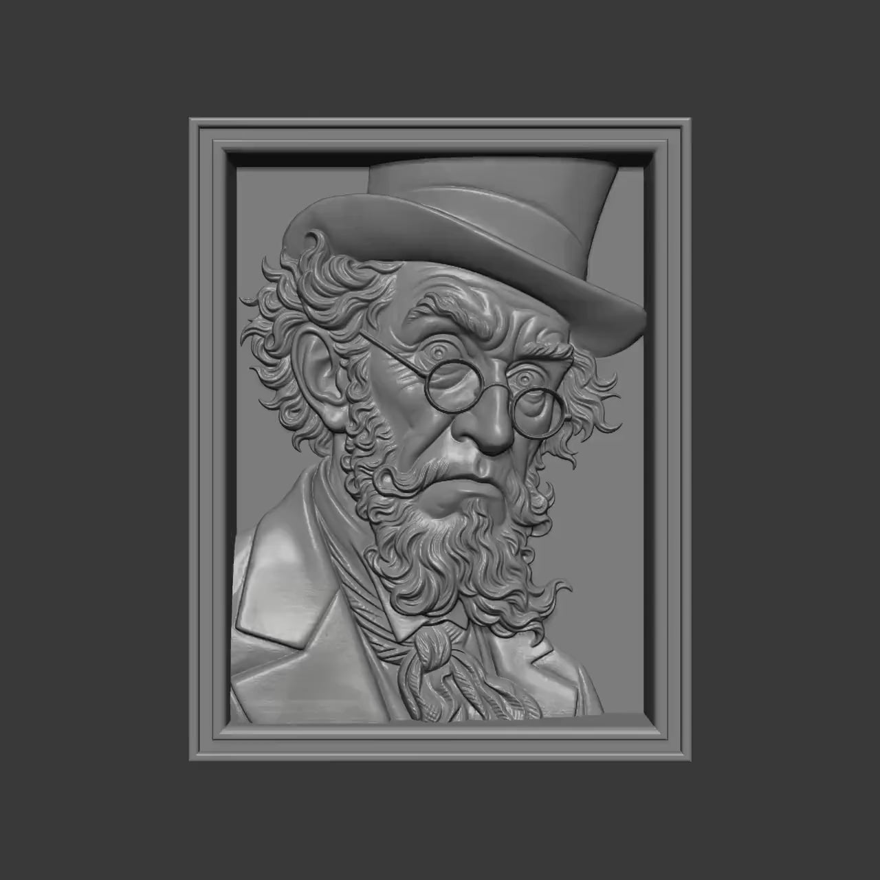 Leprechaun Relief Sculpture STL 3D Model | St Patrick’s Day Wall Art | Digital Download
