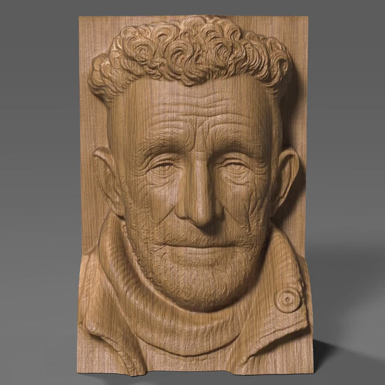 Custom 3D Bas-Relief Portrait: Personalized Photo to STL File (Digital Download)