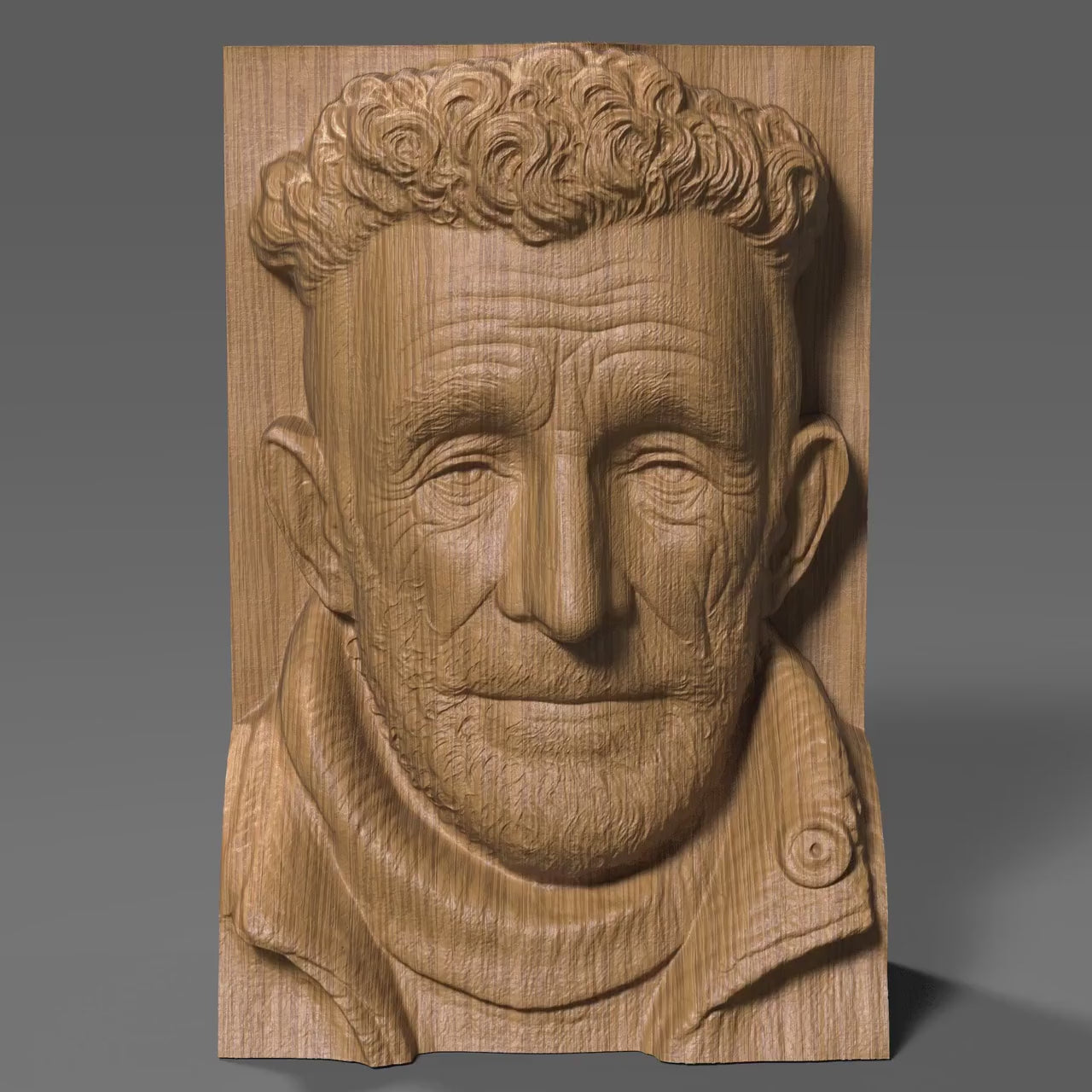 Custom 3D Bas-Relief Portrait: Personalized Photo to STL File (Digital Download)