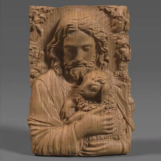 Lamb of God 3D Bas Relief STL | Christian Wall Art |Digital Download