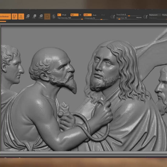 Way of the Cross 3D Model STL | Good Friday Wall Art (Digital Download)