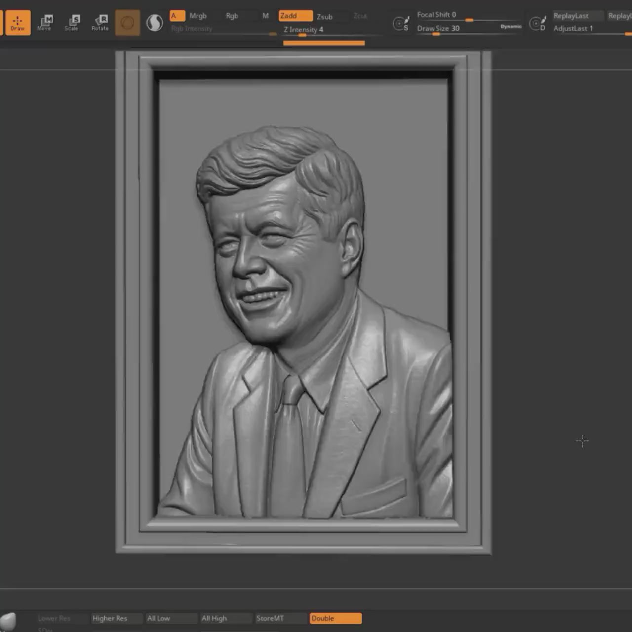 Presidential Portrait STL 3D Model | Patriotic Tribute Wall Art | America 250 | Digital Download