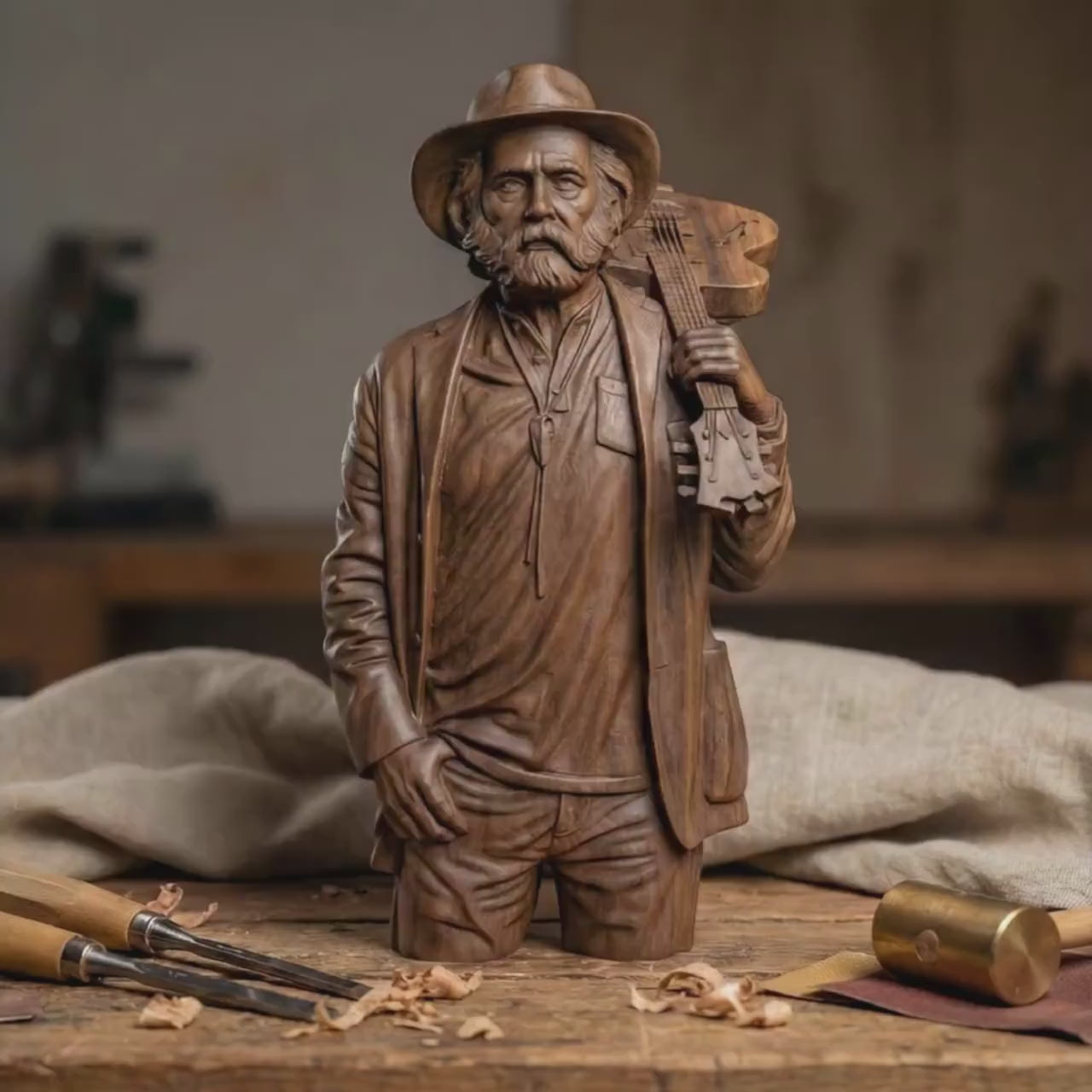 Bob Weir Tribute 3D Model STL | RIP Musician Wall Art (Digital Download)