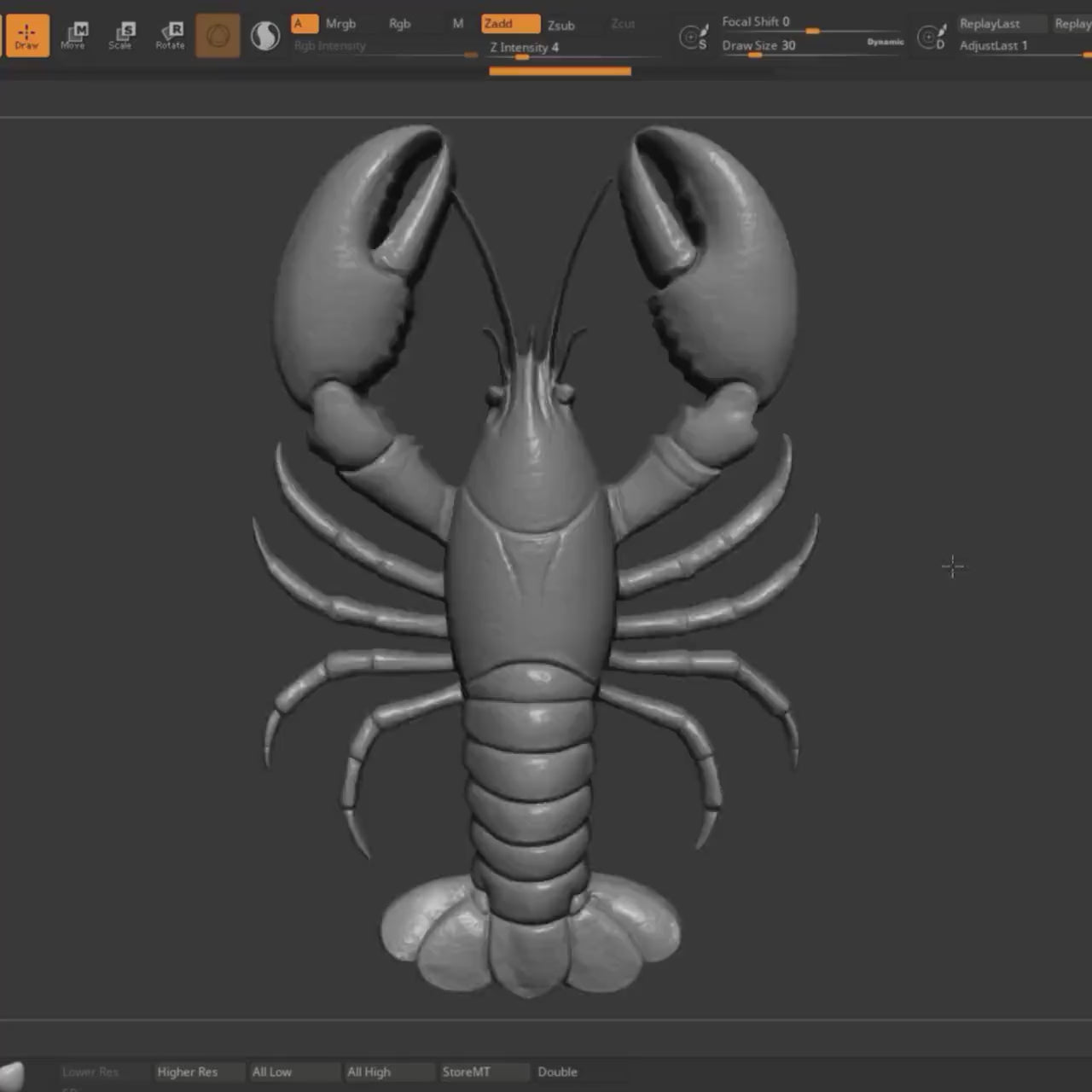 Lobster 3D Relief CNC File: Marine Decor (STL + Depth Map Digital Download)Wall Art